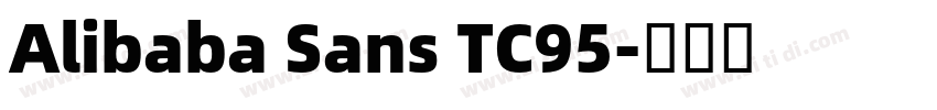 Alibaba Sans TC95字体转换